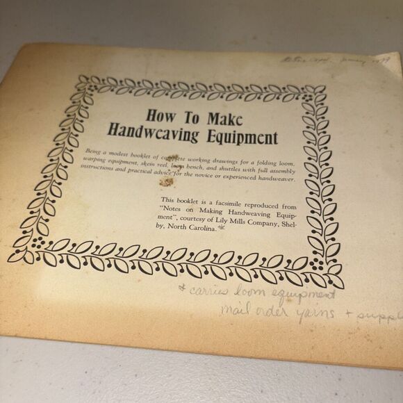 How To Make Handweaving Equipment / Handweavers Guild of America 1974 - Picture 2 of 7